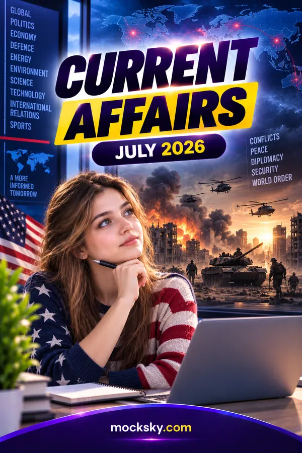 July 2026 Current Affairs Important MCQs & Questions