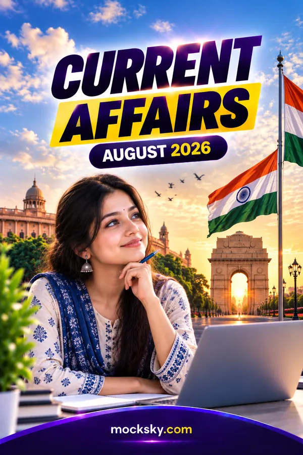 August 2026 Current Affairs Important MCQs & Questions