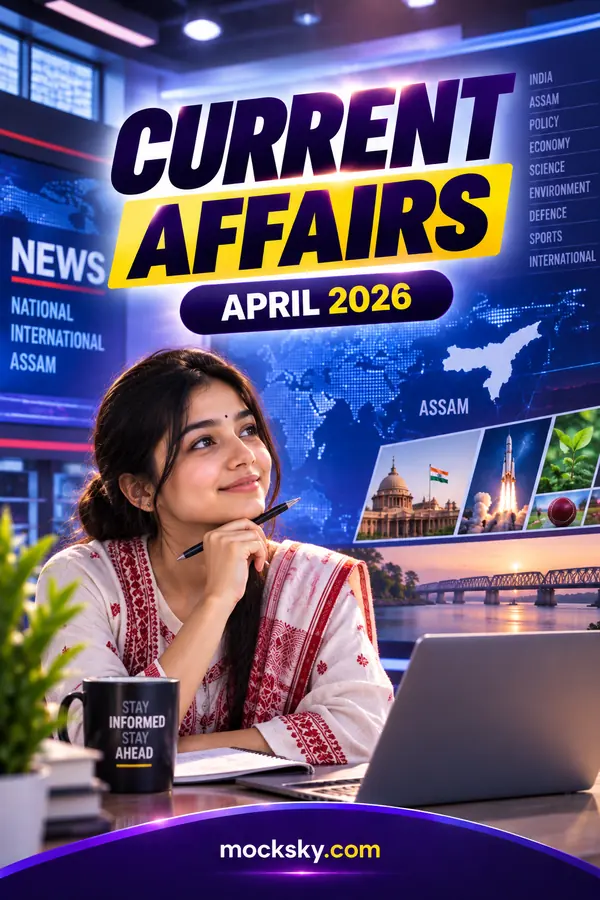 April 2026 Current Affairs Important MCQs & Questions